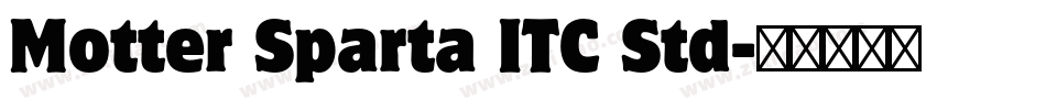 Motter Sparta ITC Std字体转换